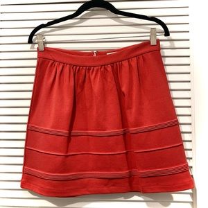 J. Crew Poppy Red Mini Skirt